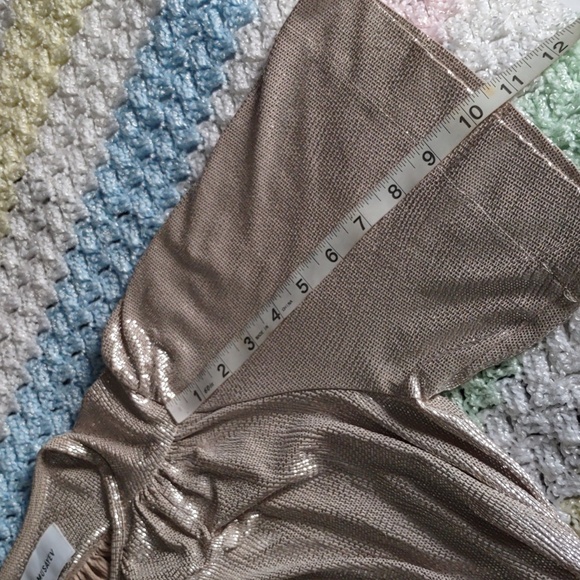 Sabina Musayev Small Metallic Tie Waist Short Sleeve Mini Dress - Picture 7 of 15